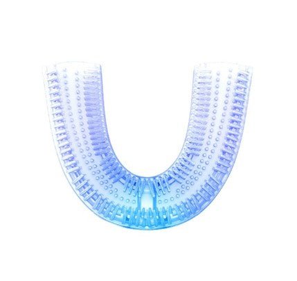 360 Degrees Intelligent Automatic Electric Toothbrush Waterproof U Type Tooth Brush Whitening Blue Light USB Charging - EasyCartHub