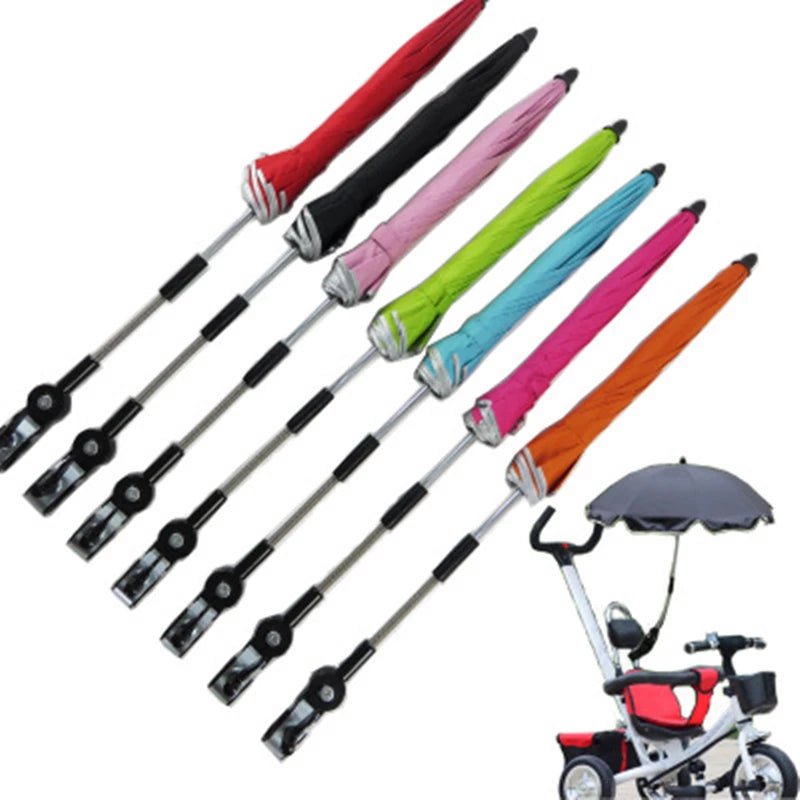 360 Degrees Pram Umbrellas Cart Accessories Adjustable Stroller Umbrella - EasyCartHub