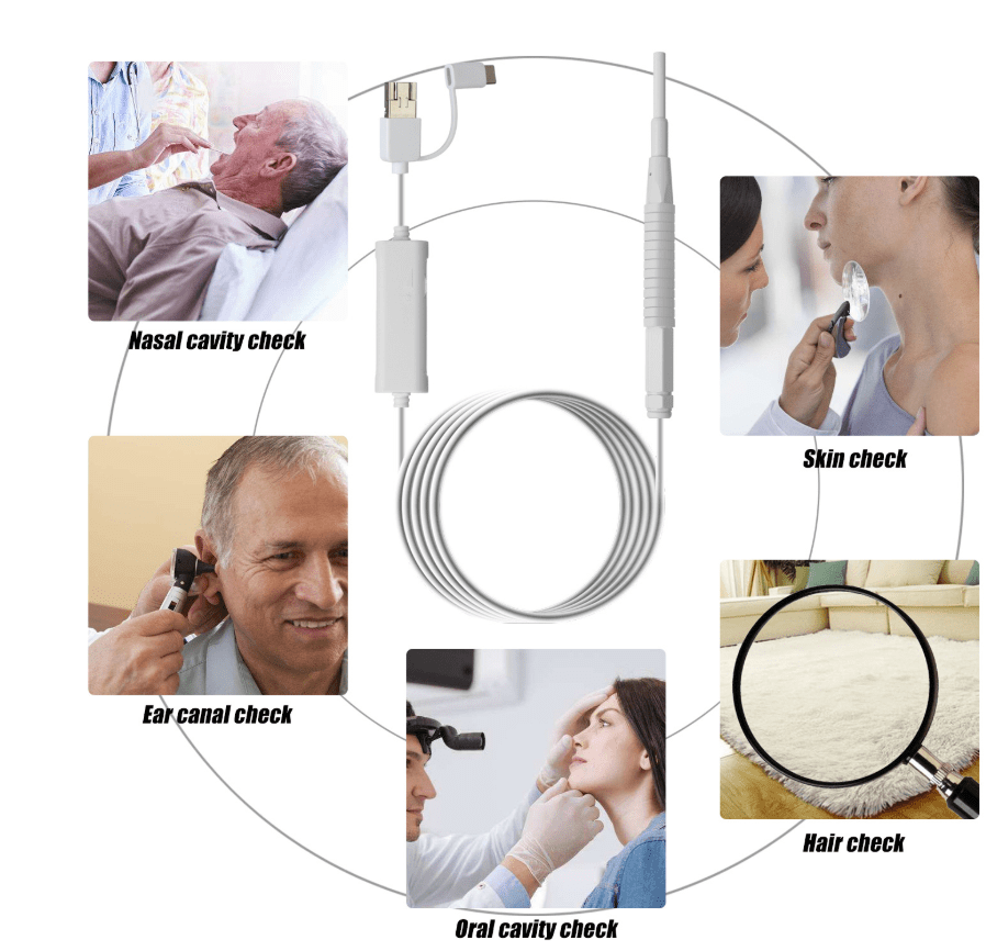 3.9mm 3 in 1 visual earspoon endoscope camera Ear cleaner - EasyCartHub