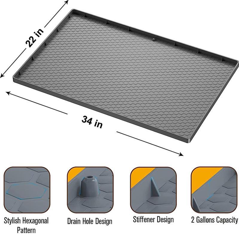 Under The Kitchen Sink Mat Dishwashing And Draining Diamond Pattern Road