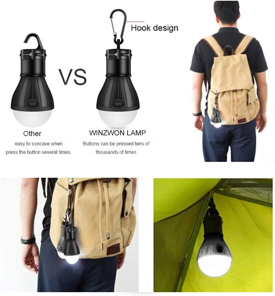 Outdoor Spherical Portable Hook Mini Emergency Camping Signal Light