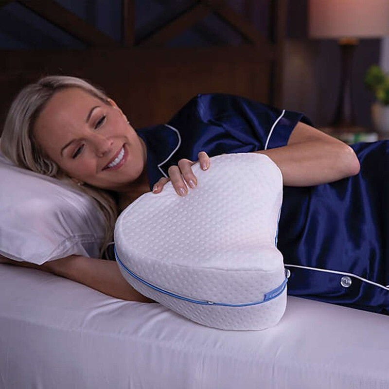 Leg Pillow Heart-shaped Memory Foam Slow Rebound Leg Pillow Pregnant Women&#039;s Knee Pillow